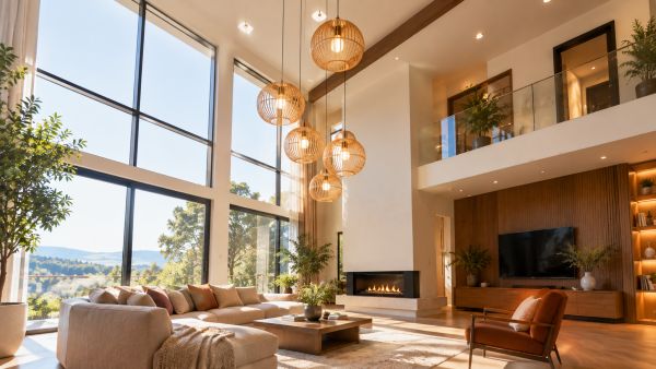 Guide pour illuminer efficacement un plafond haut